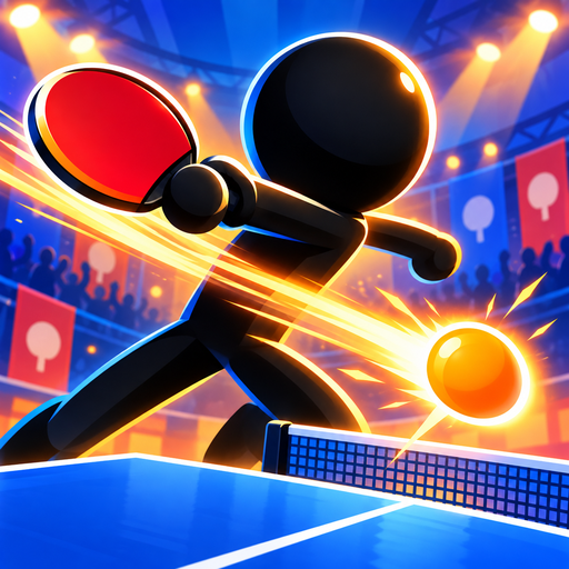 Stickman Ping Pong Table Icon